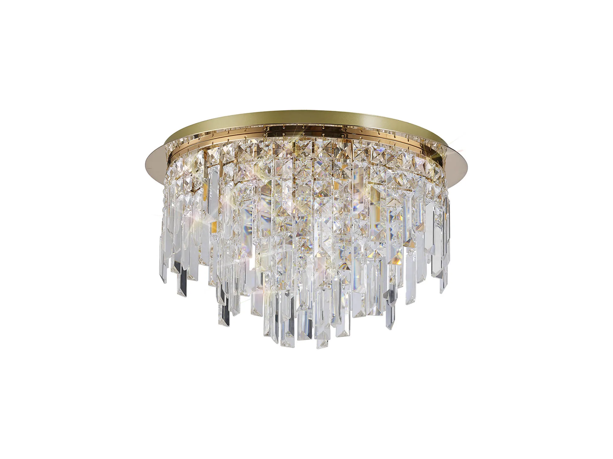 Maddison Crystal Ceiling Flush 6 Light IL31811  Diyas Maddison French Gold